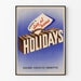 Vintage plakat Ferie Bliv hjemme - Retro vægdekoration rejse