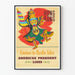 Vintage plakater Cruises til Stillehavsøerne Hong Kong - Vægdekoration