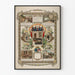 Dekorativ plakat Ære til Fredsbevarerne – Vintageillustration fra det 19. århundrede