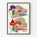 Vintage medicinsk plakat Hordenol og Sulfaguanidine retro vægdekoration