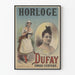 Vintage plakat af Dufay Comique Excentrique ur