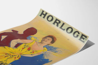 Vintage plakat af Irène Henry ur til elegant vægdekoration