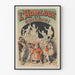 Vintage plakat L'Horloge Les Chiarini til kunstnerisk vægdekoration