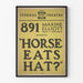 Vintage teaterplakat "Horse Eats Hat?" 891 Maxine Elliott Theatre