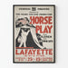 Vintage plakat Teater Hesteleg - Kunstnerisk vægdekoration