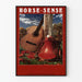 Vintage plakat Hestesans med guitar og ridestol