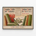 Vintage plakat Houghton Mifflin Holiday Books 1895 vægdekoration — indrammet kunstværk på væggen
