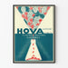 Vintage plakat HOVA Friske dialyserede planter - Botanisk vægdekoration