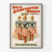 Vintage plakat Hoyt's A Contented Woman - Retro patriotisk vægdekoration