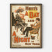 Vintage plakat Hoyt's A Day and A Night in New York