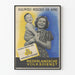 Vintage plakat med hjælperpost mor og barn vægdekoration