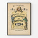 Vintage humor satirisk plakat populærkalender 1862