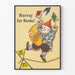 Dekorativ vintage plakat Hurray for Books
