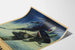Vintage militærplakat med Royal Air Force og russiske luftstyrker fly