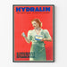 Vintage plakat Hydralin antiseptisk gynækologisk til vægdekoration