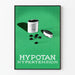 Vintage reklameplakat Hypotan til vægdekoration