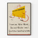 Vintage plakat Postkontorets telegram - Retro vægdekoration