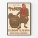 Vintage plakat IH Bostelmann gamle bryggeri Hamborg