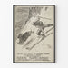 Vintage plakat for den Internationale Skidag i Zakopane 1910