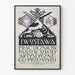 Vintage plakat for industriel kunstskoleudstilling