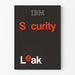 IBM Security Lækage plakat minimalistisk design