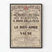 Vintage plakat ballet Ida Rubinstein Teatro alla Scala 1929