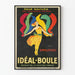 Vintage plakat Idéal-Boule til at genoplive falmede farver