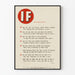 Dekorativ plakat 'IF' efter Rudyard Kipling