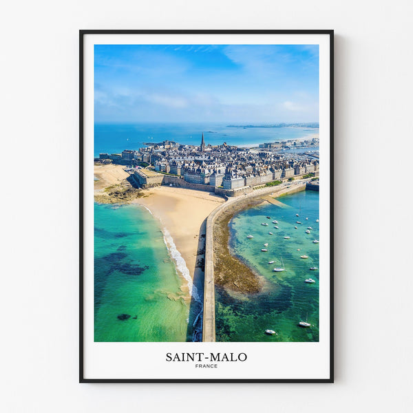 Luftbillede af Saint-Malo | Fototryk