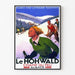 La Hohwalds skiområde i Alsace | Kunsttryk af historisk plakat