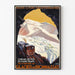 Mont-Blanc-toget - Glacier de Bionnassay | Kunsttryk af historisk plakat — indrammet kunstværk på væggen