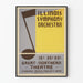 Vintage plakat Illinois Symphony Orchestra vægdekoration