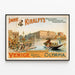 Plakat vintage Imre Kiralfy's Venedig Havets Brud i Olympia — indrammet kunstværk på væggen