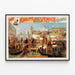 Plakat vintage historisk forestilling Venedig Olympia — indrammet kunstværk på væggen