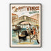 Vintage plakat af Rialto-broen i Venedig af Imre Kiralfy
