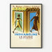Vintage plakat Indhaméline Lejeune vægdekoration femininitet