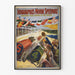 Vintage plakat af Indianapolis Motor Speedway bilrace