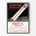 Vintage plakat Perfekt desinfektion Inertyl Charvoz