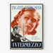 Vintage plakat Intermezzo med Ingrid Bergman og violinist