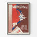 Vintage plakat International April til vægdekoration