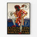 Vintage plakat af den Internationale udstilling i Barcelona 1929
