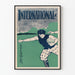 Vintage plakat International november - Retro sports vægdekoration