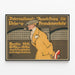 Plakat Vintage Internationale Rejseudstilling Berlin 1911 — indrammet kunstværk på væggen