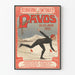 Vintage plakat af international skøjteløb i Davos 1905