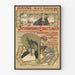 Vintage plakat af konkurrence i skøjteløb Davos 1904