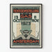 Vintage plakat for den internationale gaskonference 1923 Amsterdam