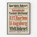 Vintage fodboldplakat for international Sportplatz Ruhrort