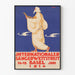 Vintage plakat af den internationale sangkonkurrence i Basel 1914