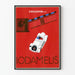 Vintage plakat Iodamelis Circulation gammel bil