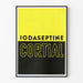 Dekorativ plakat Iodaseptine Cortial tofarvet design